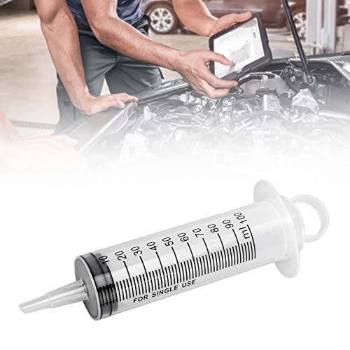 Tiiyee Brake Bleeder Kit, Hydraulic Disc Clutch Bleeding 100ML Syringe | 50cm Hose Fluid Extractor One Man Professional Universal Tool for Motorcycles Motorbikes Scooters Quads Oil Change