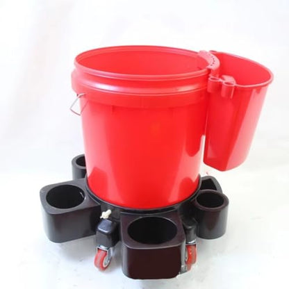 Universal Bucket Organizer Car Detailing Tool Kit Includes Towels, Brushes Mitts Fast Easy Installation External Hanging Wash Bucket Storage