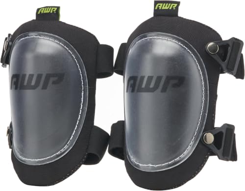 AWP Hard Shell Construction Knee Pads | All-Day Comfort Knee Pads with Molded Cap Design for Swiveling | One Size 1 Pair(Pack of 10) - size: 1 Pair (Pack of 10), style: Hard Shell Knee Pads