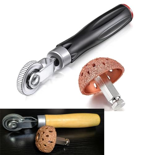 Motorcycle Car Tubeless Tyre Puncture Repair Kit Tire Tool Tire Roller, Buffer Wheel, Scraper Patches Rollers and Scraper Car - color: D