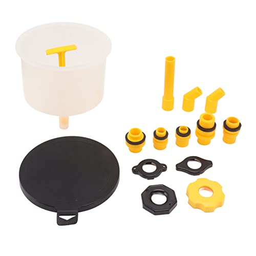 15Pcs Spill Proof Radiator Coolant Filling Funnel Kit with Reinforced Design for Automotive Maintenance