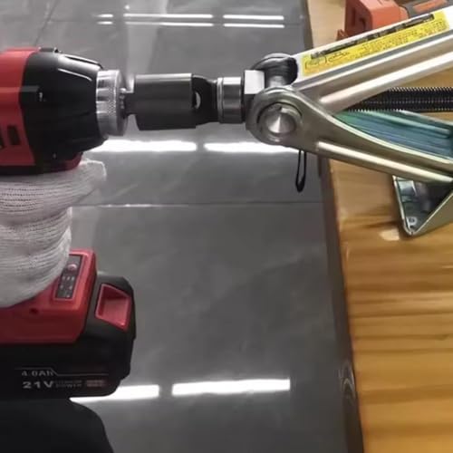 Universal Jack Socket Adapter for Hand Drill, 2025 Upgraded Scissor Jack Drill Adapter with Rust-Resistant Steel and 1/2" Socket Bit