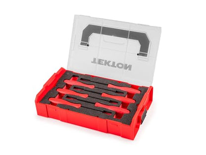 TEKTON Mini Pry Bar Set with Mini Stacking Tool Box (6-Piece) | LRD94801 - size: Mini Pry Bars, Mini L-BOXX (6-pc.)