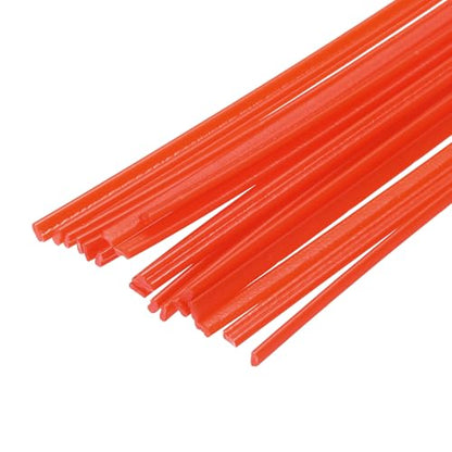 MECCANIXITY 20pcs 13 Inch Plastic Welding Rods PE Welding Strips Welder Rods for Plastic Welder,Car Bumper, Kayak Repair, Red - color: Red, size: 13 Inch
