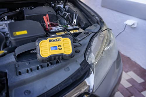 DeWalt DXAEC10 10 Amp Battery Charger for Vehicles | 6V or 12V Selector, Lithium LiFePO4 or Lead Acid Batteries - size: 10 Amp