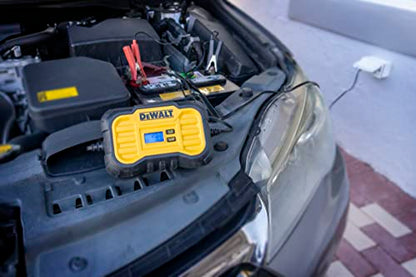 DeWalt DXAEC10 10 Amp Battery Charger for Vehicles | 6V or 12V Selector, Lithium LiFePO4 or Lead Acid Batteries - size: 10 Amp