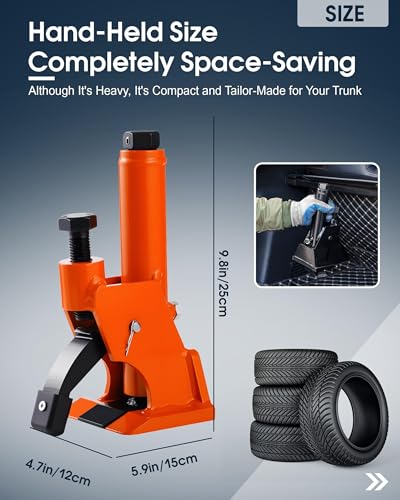 Manual Tire Bead Breaker, 38"-42" Tires Changer Tool with Rubber Pad, Protect Aluminum Alloy Hubs, Easy-Operated Tire Repair Tool for Car, Truck, Tractor, Mower ATV RV Orange