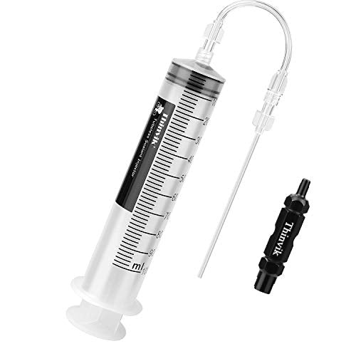 Thinvik Bike Tubeless Sealant Injector 3.5 oz/100ML | Syringe for Stans, No Tubes Sealant and Other sealants, Presta Schrader Valve Core Removal Tool