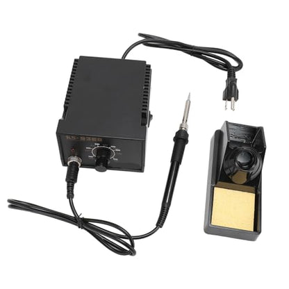 For Electronics Repair - Soldering Iron Kit with Thermostatic Station and Anti Static Protection - Includes 3 Interchangeable Tips Rosin Flux and Precision Tweezers
