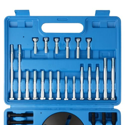 DAYUAN Harmonic Balancer Puller Removal & Installation Tool Kit | Flywheel & Crankshaft Pulley Removal, Steering Wheel Pulling, Metric & SAE Bolts，Heavy-Duty Steel