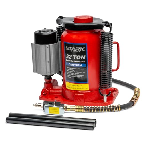 Stark USA 32-Ton Hydraulic Bottle Jack Air-Operated Bottle Jack Lift (64,000lbs) Capacity Portable Low Profile Manual Hydraulic Jack with Handle - size: 32 Ton Pneum Low Profile