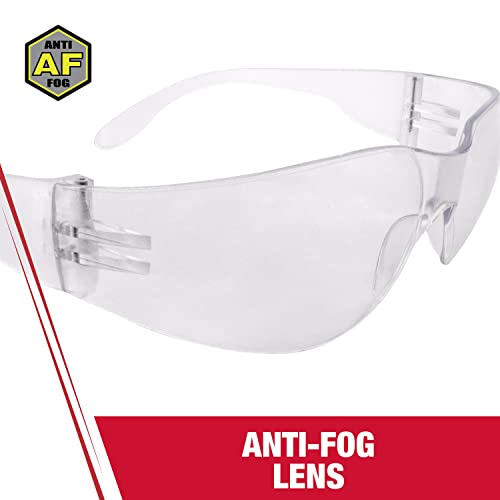 Radians MR0111ID Mirage Sleek Design Lightweight Men/Women Glasses with Distortion Free Clear Anti-Fog Lens, One Size (Pack of 2) - color: Clear Anti-fog, size: 1 Count (Pack of 2)