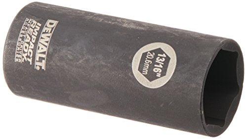 DEWALT DW2291 3/8"Dr 13/16"Impact Deep Socket - size: 1 Count (Pack of 1), style: 13/16"