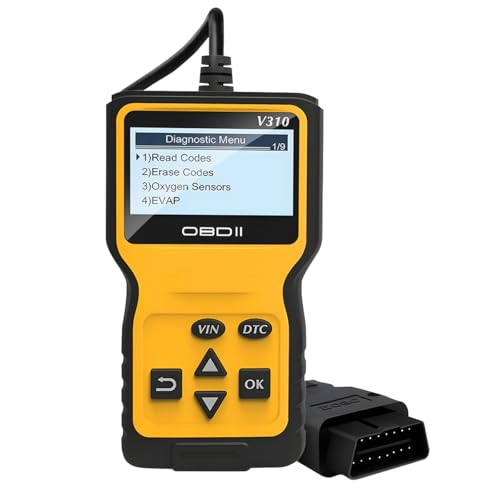 OBD2 Car Scanner Diagnostic Tool, Vehicle Engine Fault Code Reader CAN Diagnostic Scan Tool, Check Automotive Engine Light Emission Monitor Status, Universal for SUV RV Truck