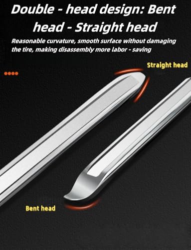 2 Pack 20 Inch Heavy Duty Tire Spoons Iron - Multi-Vehicle Tire Levers for Cars, Motorcycles, Bikes & Lawn Mowers