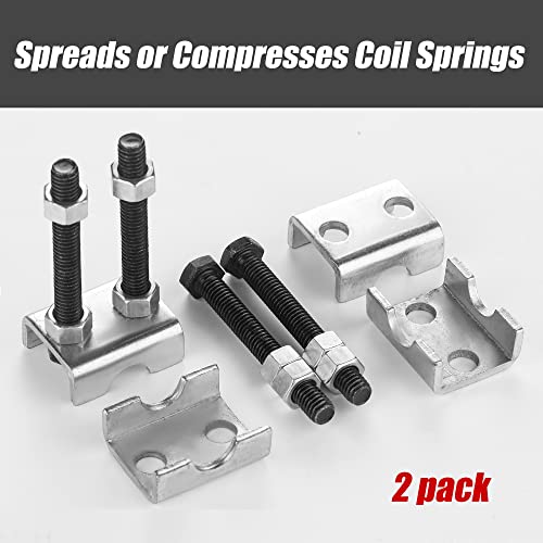 2-Way Adjustable Spring Spacer, Spreads or Compresses Coil Springs, 2 Pack Mini Coil Spring Compressor Strut Shock Absorber for Car Truck - style: 2pcs Adjustable Spring Spacer