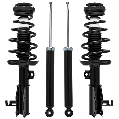 Detroit Axle - FWD 4pc Struts Shock Absorbers Kit for 11-16 Buick Regal, 2 Front Struts w/Coil Spring 2 Rear Shocks Absorbers 2011 2012 2013 2014 2015 2016 Replacement Suspension - size: 4AQ47162/Shock Kit