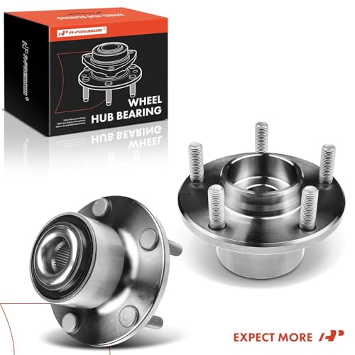 A-Premium 2 x Front Wheel Bearing and Hub Assembly with 5-Lug Compatible with Mazda 3 2004-2005