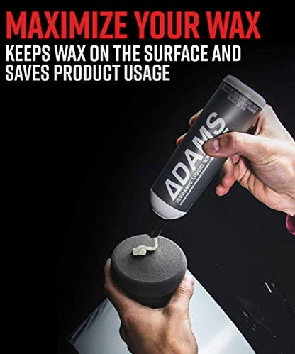 Adam's Polishes UFO Dual Sided Car Wax Applicator Car Detailing Waxing & Polishing Foam Pad | Use with Paste Wax, Ceramic Coating, Polish, Compound & More | Auto, Motorcycle, Boat, RV