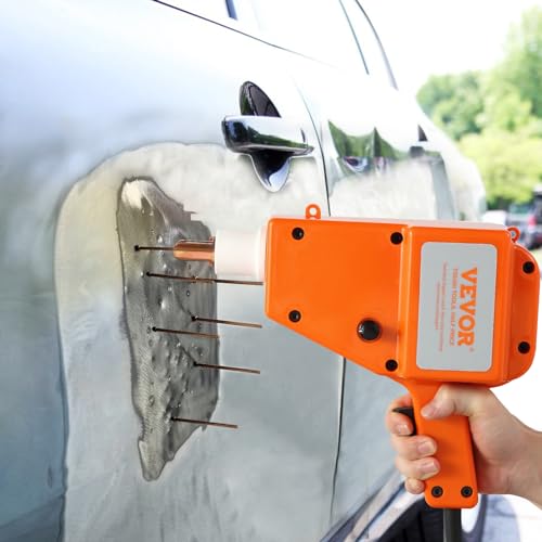 VEVOR Stud Welder Kit, 5500 Stud Welder Dent Repair Kit, 800VA Spot Welder Stud, 110V Welder Stud Kit, Stud Gun Dent Puller Kit with Complete Accessories, Dent Welder Repair for Auto Body Repairing