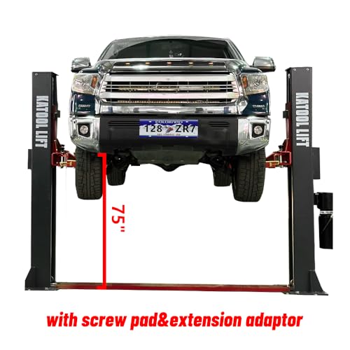 KATOOL 2 Post Lift 4.0HP 12000lbs Single Point Lock Release Car Lift Automotive Lift Truck Hoist 2 Post Car Lift for Repair Store