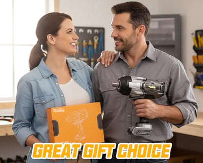 Cordless Impact Wrench 3/4" Compatible with Dewalt 20V Battery, 1850Ft-lbs(2500N.m) High Torque Impact Gun Heavy Duty, Brushless Electric Power Impact Driver with 4 Speed Modes & LED Work Light - size: 3/4" 2500NM Compatibe with Dewalt