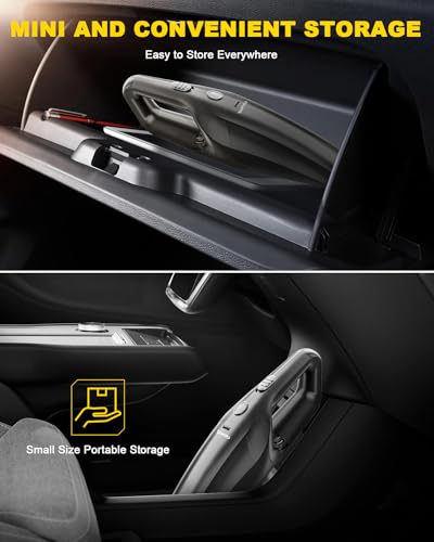 TANYO Handheld Car Vacuum Cordless, 8000PA High Power, for Car Home Office | Powerful Suction, 0.36kg Ultra-Light, 3-4H Fast Charge, 20min Runtime, 12V Car Charger, 2 HEPA, Pet & Dust