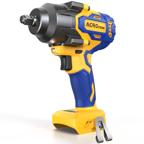 Cordless Impact Wrench for DEWALT 20V Battery | 1/2 Inch Brushless Motor High Torque Power Impact Gun, 1000 Ft-lbs(1360NM), 3-Mode Speed, LED Light(Bare Tool Only)