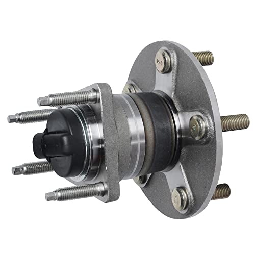 Detroit Axle - 2 Rear Wheel Bearing Hubs for Chevy Malibu 2004-2012 HHR 2008-2010 Cobalt 2009-2010 Pontiac G6 2005-2010 Saturn Aura 2007-2009, 5 Lug w/ABS Replacement Wheel Bearing and Hubs Assembly - style: 512285 x2/Pair