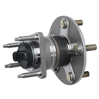 Detroit Axle - 2 Rear Wheel Bearing Hubs for Chevy Malibu 2004-2012 HHR 2008-2010 Cobalt 2009-2010 Pontiac G6 2005-2010 Saturn Aura 2007-2009, 5 Lug w/ABS Replacement Wheel Bearing and Hubs Assembly - style: 512285 x2/Pair