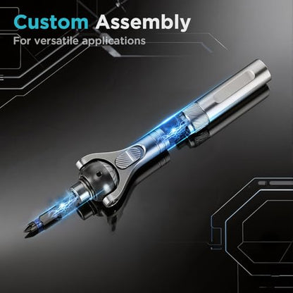 STEELITE 40 in 1 Ratchet Screwdriver Set with Detachable Handle, 180° Ratchet Head, Magnetic Tool Kit with Case for Computer, Electronics Repair, Ideal for Home, DIY, and Maintenance