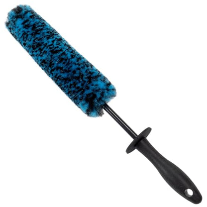 VIKING Wheel Barrel Brush, Cleaning Brush for Wheels and Car Detailing Kit, Regular Diameter, 16 Inch Length, Teal, 1 Pack - style: 1 Pack