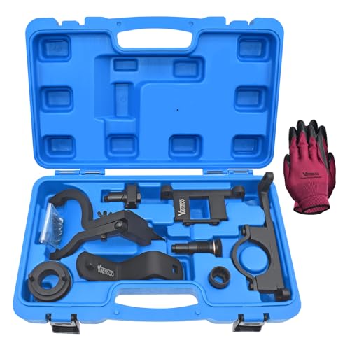 Camshaft Timing Tool Kit Compatible with Ford Land Rover Explorer | Compatible with Mustang Ranger Mercury Mountaineer L3 Mazda 4.0L V6 4015CC SOHC V6, with Carrying Case & Gloves