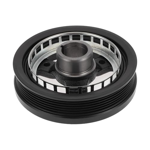 1 Pc Engine Harmonic Balancer Crankshaft Pulley for Pontiac Montana 1999-2005 Harmonic Balancer Pulley Crank Pulley 6 Groove No.24504609 Black Aluminum Alloy