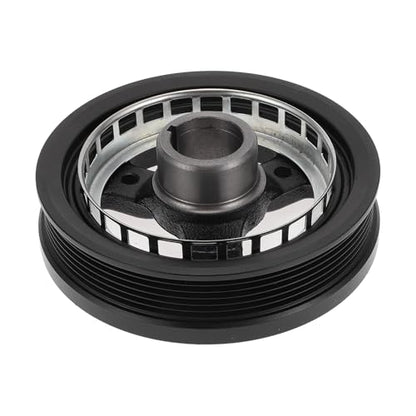 1 Pc Engine Harmonic Balancer Crankshaft Pulley for Pontiac Montana 1999-2005 Harmonic Balancer Pulley Crank Pulley 6 Groove No.24504609 Black Aluminum Alloy
