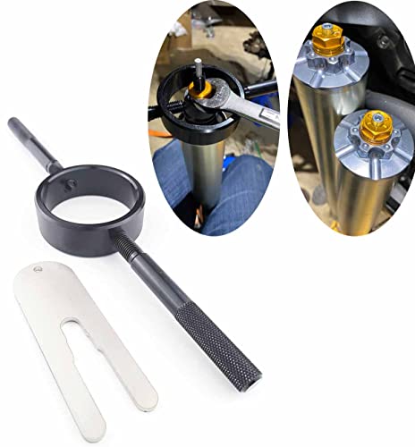 Universal Motorcycle Fork Spring Compressor Tool Kit – Works with Most Inverted (USD) Streetbike Forks, CNC Machined from Aircraft-Grade 6061 Aluminum
