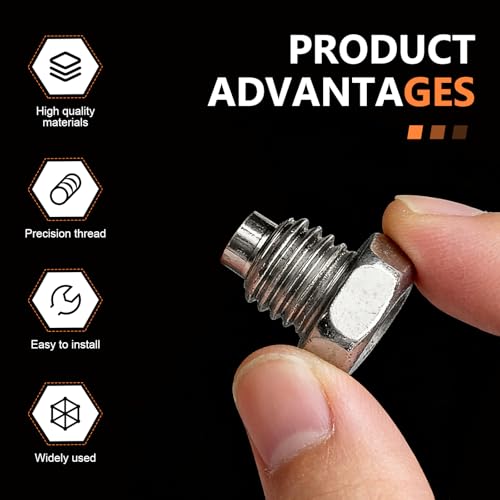2 PCS Car Floor Jack Handle Bolts, 3 Ton 4 Ton Jack Handle Fixing Bolt, Horizontal Car Jack Handle Screws Replacement, Fit for Floor Jack & Hydraulic Jack Parts - size: 2 PCS