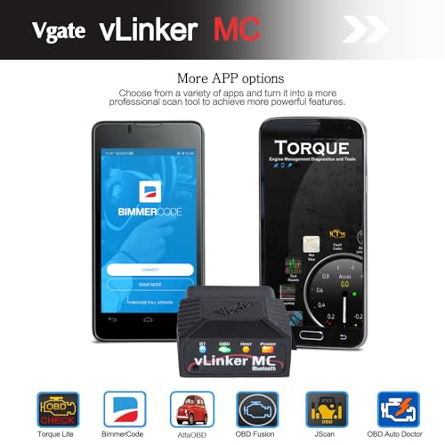 Vgate vLinker MC Bluetooth OBD2 Diagnostic Scanner for Android & Windows - size: vLinker MC BT3.0 - Android & Windows