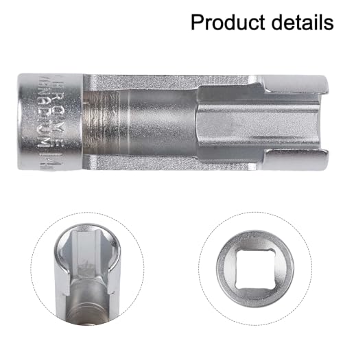 19mm Diesel Injector Fuel Line Socket Set 3/8" Drive Open Union Nut Sockets for Master Cylinder,Sensors & Pipes,Thermo Switches, Coolant,Brake Line - color: 19mm