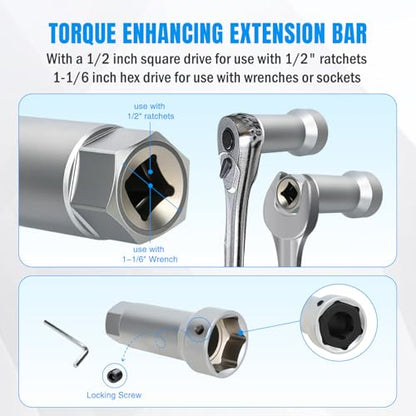 Nilight 10PCS Axle Spindle Thread Set Wheel Stud Rethreading Chaser Repair Tool Kit with Case 8 Metric UNF Dies 1-1/16" Extension Bar M20 M22 M24 13/16" 3/4" UNEF Nuts Automotive Tools for Mechanics - size: 10PCS Metric & UNF