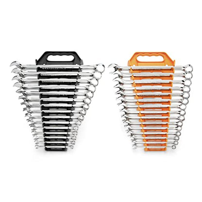 GEARWRENCH 30 Piece 12 Point Long Pattern Combination SAE/Metric Wrench Set with Wrench Racks (1/4-1 in., 8-22 mm) - 81937 (Pack of 2) - size: 25 PC (Pack of 2)