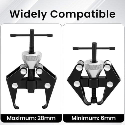 Windshield Removal Tool Set, 3 Pcs Universal Heavy Duty Wiper Arm Puller, Labor-Saving and Deformation-Resistant, with Anti-Slip Knob, Adjustable Jaw, and Precision Thread, for Most Car Truck SUV RV