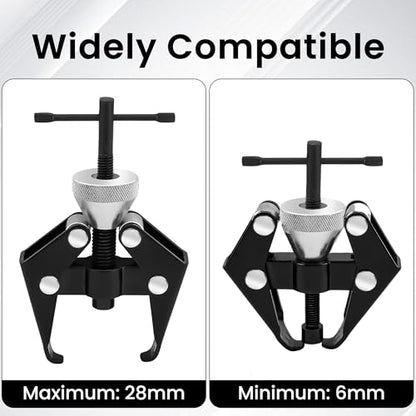 Windshield Removal Tool Set, 3 Pcs Universal Heavy Duty Wiper Arm Puller, Labor-Saving and Deformation-Resistant, with Anti-Slip Knob, Adjustable Jaw, and Precision Thread, for Most Car Truck SUV RV