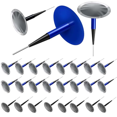 24PCS Car Tire Patch Kit Rubber Tire Repair Patch Mushroom Tire Plugs | Puncture Repair Plug for Car Truck Motorcycle Bike Tire Repair Patch Tools (0.16 x 1.42, 0.24 x 1.89, 0.35 x 2.36 in)