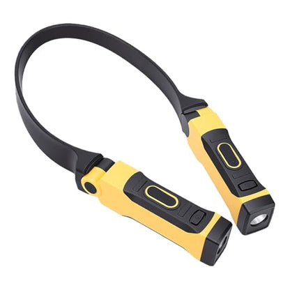 Focket Neck Reading Light, Handsfree Rechargeable Led Neck Reading Light, Flexible Flashlight with USB Charging 800mAh Battery for Repair Camping Fishing Mechanics