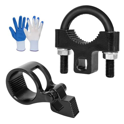 Inner Tie Rod Removal Tool for Most Vehicles Inner Tie Rod. | 27-44mm Tie Rod End Hex Wrench Tool with 1/2" Drive and 3/8'' Low-Profile Inner Tie Rod U-Wrench Tool