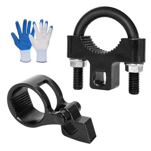 Inner Tie Rod Removal Tool for Most Vehicles Inner Tie Rod. | 27-44mm Tie Rod End Hex Wrench Tool with 1/2" Drive and 3/8'' Low-Profile Inner Tie Rod U-Wrench Tool