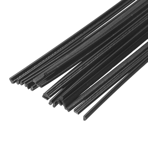 MECCANIXITY 20pcs 13 Inch Plastic Welding Rods PE Welding Strips Welder Rods for Plastic Welder,Car Bumper, Kayak Repair, Black - color: Black, size: 13 Inch