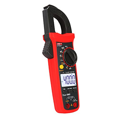 UNI-T Digital Clamp Meter UT202+, AC Current TRMS HVAC Volt Amp Ohm Meter Clamp On Multimeter Auto Ranging 4000Counts Temperature AC DC Voltage Frequency Resistance Capacitance Continuity Diode Tester - size: UT202+