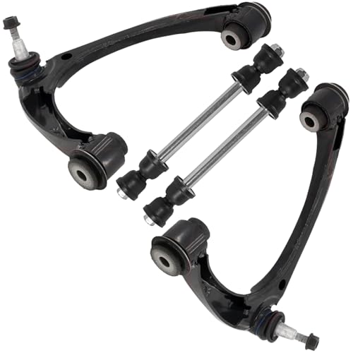 Detroit Axle - 4pc Front Suspension Kit for 2015-2021 Chevrolet Colorado GMC Canyon, 2016 2017 2018 2019 2020 2 Upper Control Arms with Ball Joint 2 Stabilizer Sway Bar End Links Replacement - size: 4CS45049/4PC